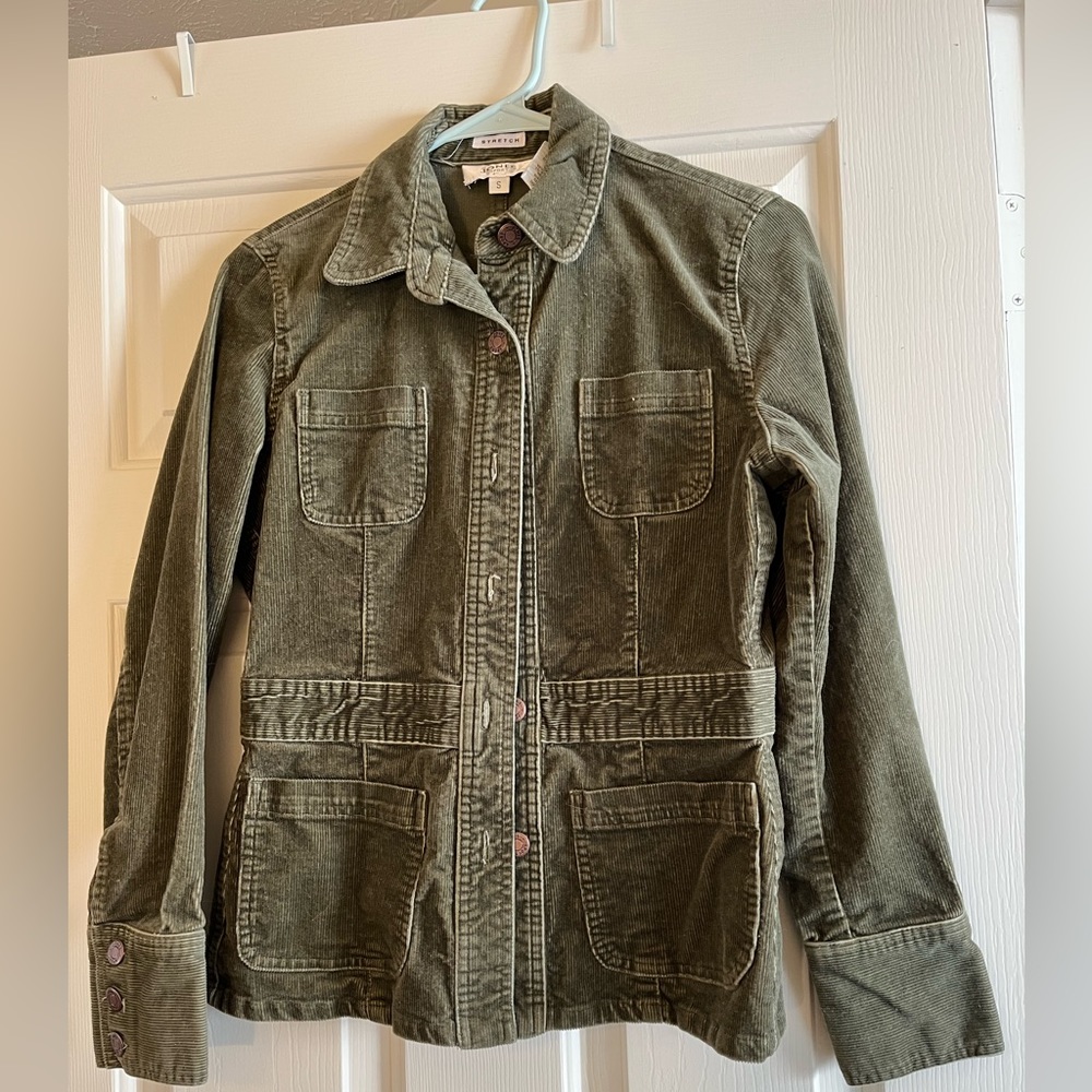Amazing vintage green corduroy jacket/blazer!